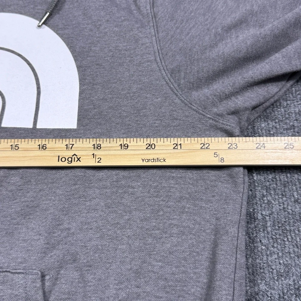 The North Face Mens‎ Circular Design Logo Hoodie Gray Pullover Sweatshirt Large